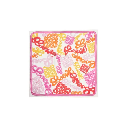 LOEWE Silk Scarf Unisex Pink