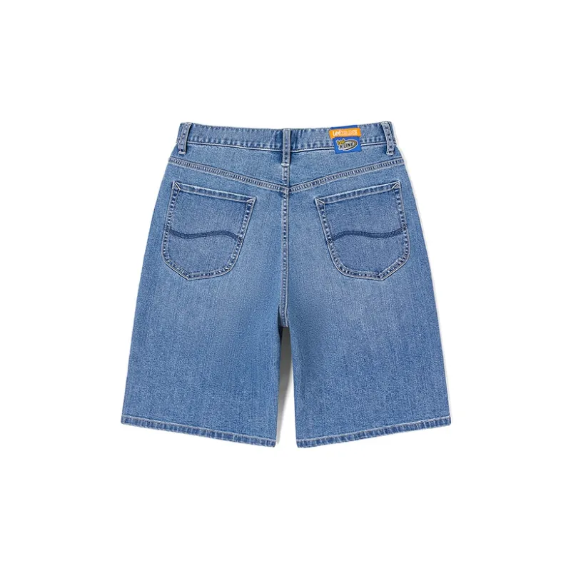Lee Denim Shorts Men Light Blue-1