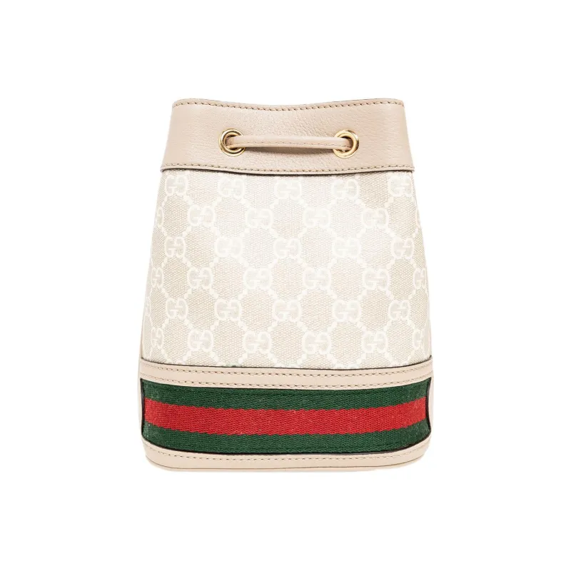 GUCCI Canvas With Leather Bucket Bags Crossbody Bag, Shoulder Bag Women's-2