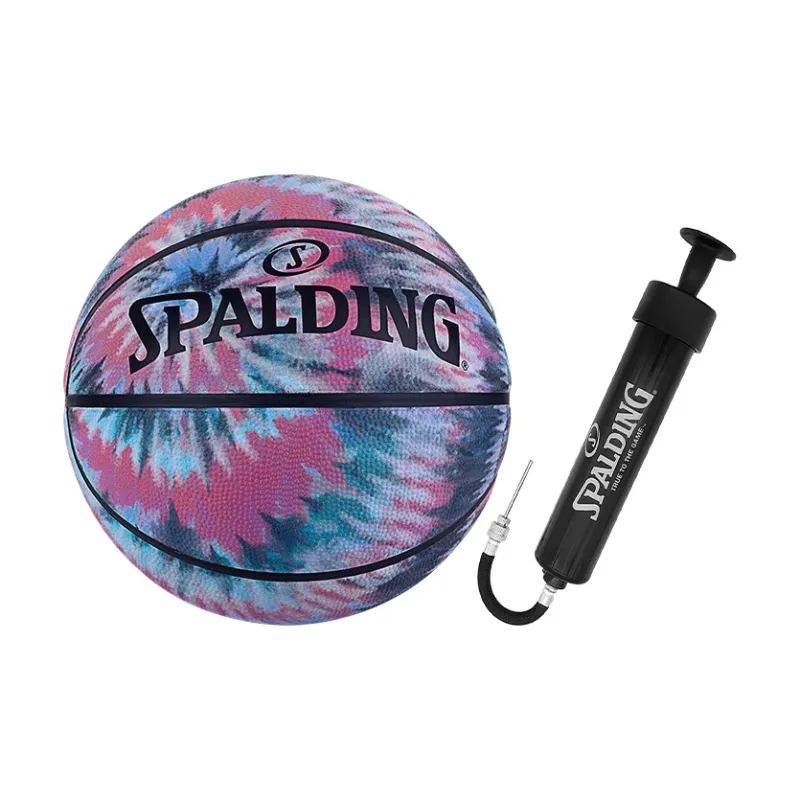 SPALDING Tie dye Series Rubber Basketball Red Size 7 Training Unisex-1