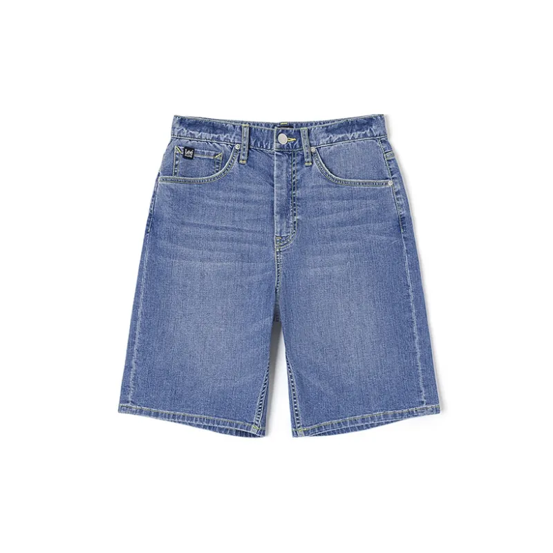 Lee Denim Shorts Men Light Blue-1