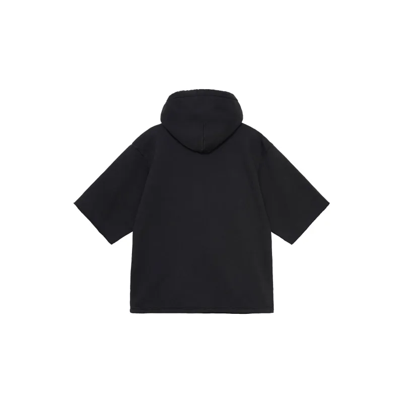 Stussy Short Sleeve Boxy Cropped Hoodie-1