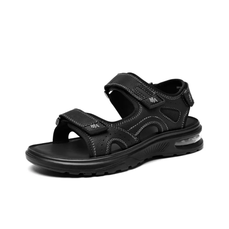 HLA Beach Sandals Men Black/Gray-1