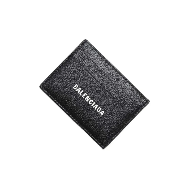 Balenciaga Calfskin Card Holder Card Holder Women's Black-2