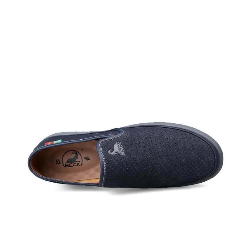 BECK Men's Casual Shoes Men Low Top Blue/Sand-2