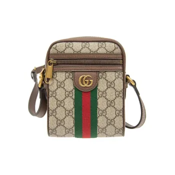 GUCCI Ophidia GG Shoulder Bag Beige/Ebony
