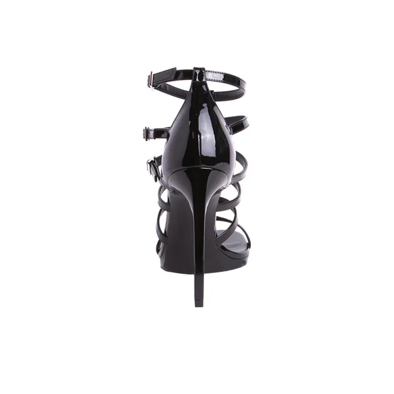 SAINT LAURENT Roman Sandals Women's Black-4