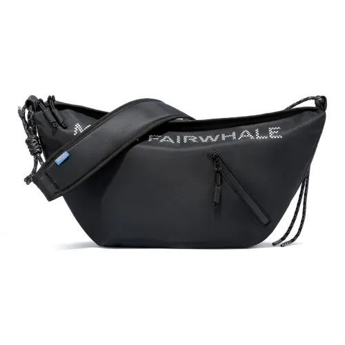 FAIRWHALE Nylon Fabric Messenger Bag, Shoulder Bag Regular Unisex Black/Gray/Khaki