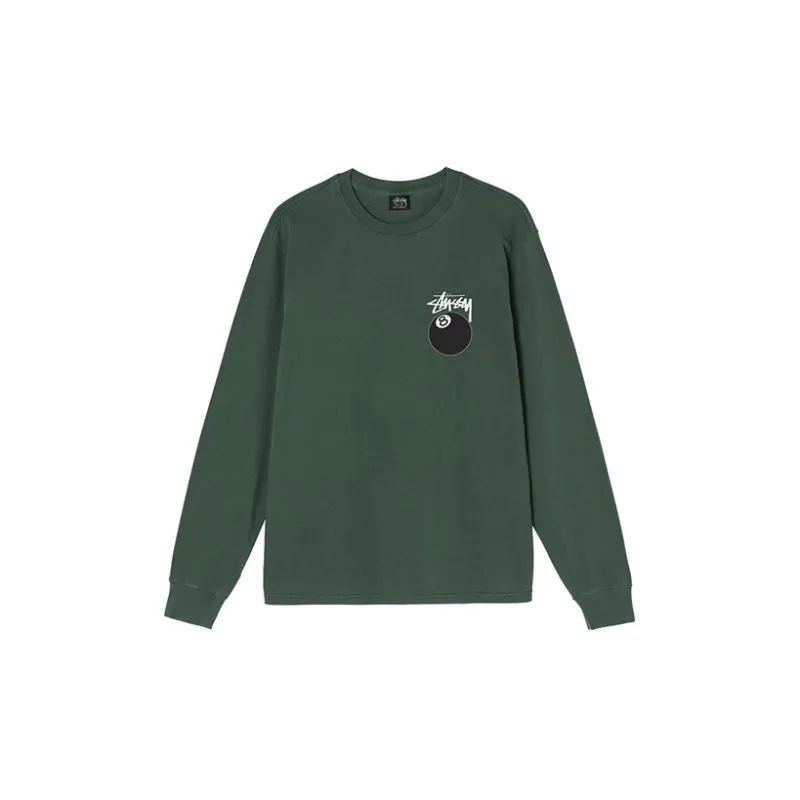 Stussy 8 Ball Pigment Dyed Long Sleeve Tee-9