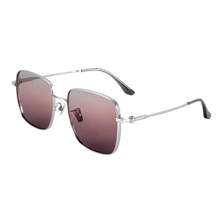MUZU Pure Titanium Square Sunglasses Unisex-0
