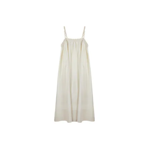 Migu Slip Dresses Women's Beige