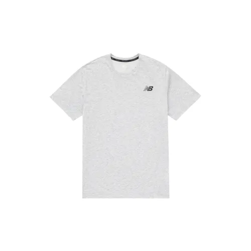 New Balance Heathertech T-Shirts Men Gray