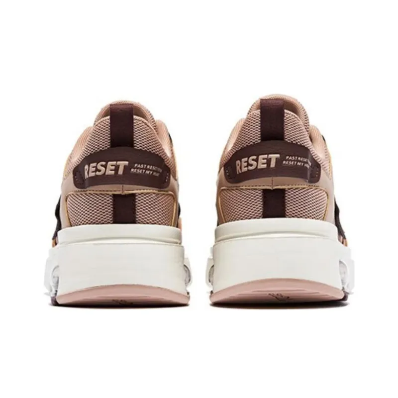 QIAODAN Non-slip Wear-resistant Shock Absorption Low-Top Sports Casual Shoes Men's Sandalwood Ivory-3