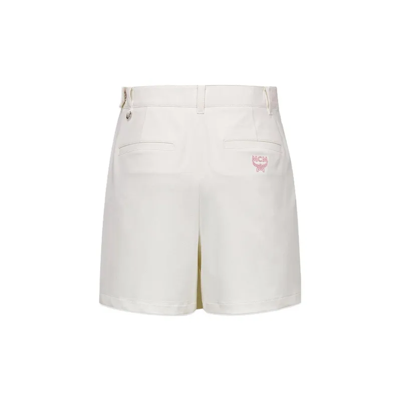 MCM SS25 Casual Shorts Women's White-1