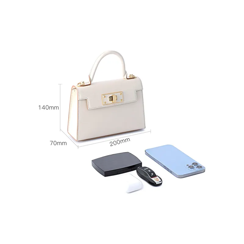 FION Cow Leather Crossbody Handbag For Women's Trumpets Women's Multicolor-5