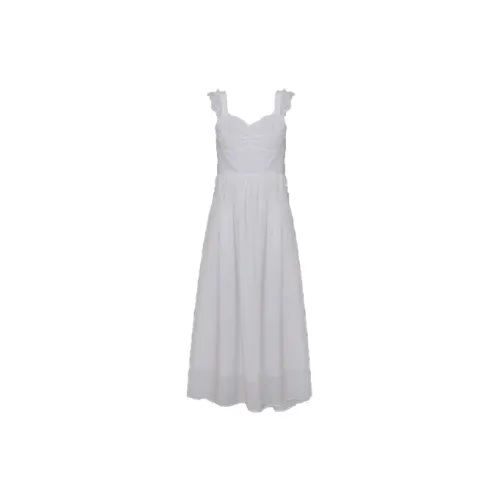 Migu Slip Dresses Women's White