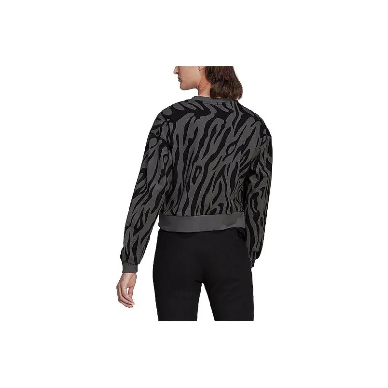 Adidas Sweatshirts Women's Black Gray Color-1