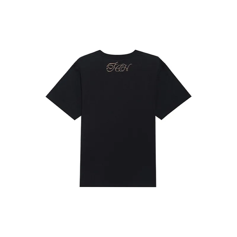 TCH T Shirts Unisex Black Base Gold Logo-1