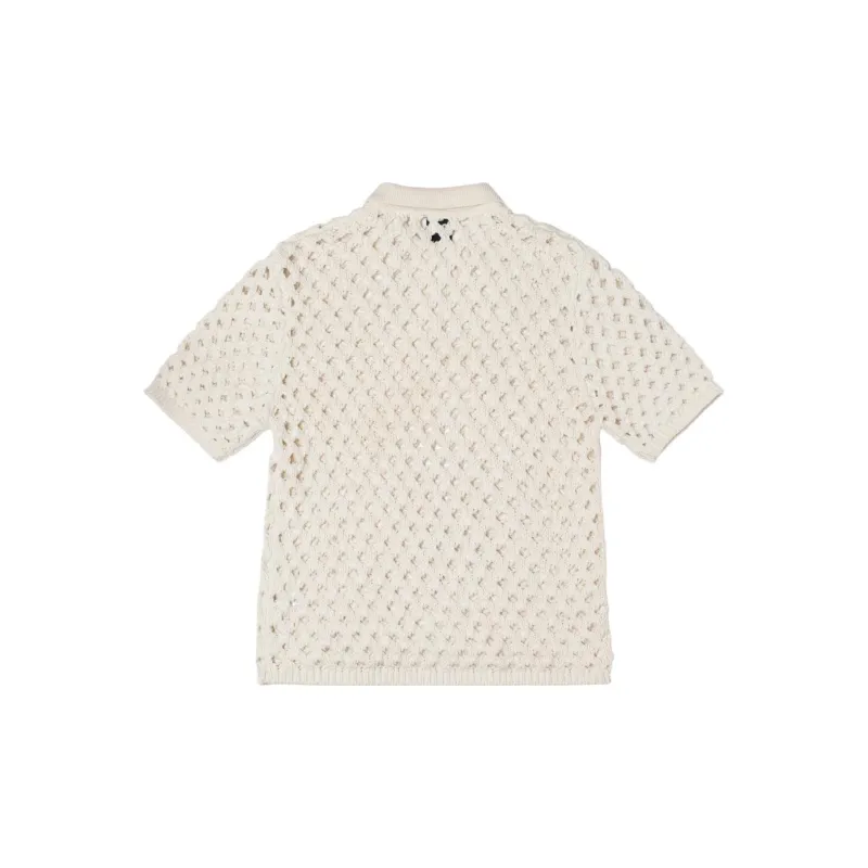 Stussy Big Mesh Polo Sweater-7