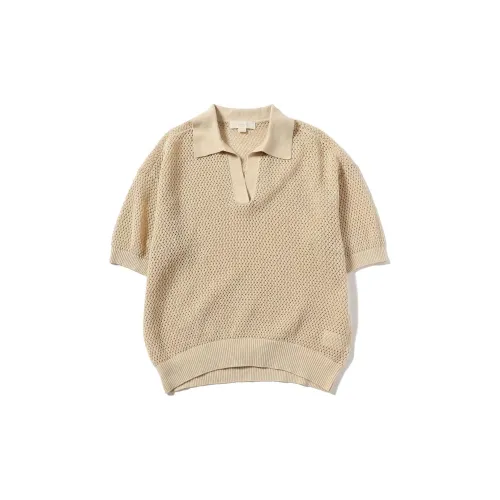 Beams Polo Shirts Women's Beige