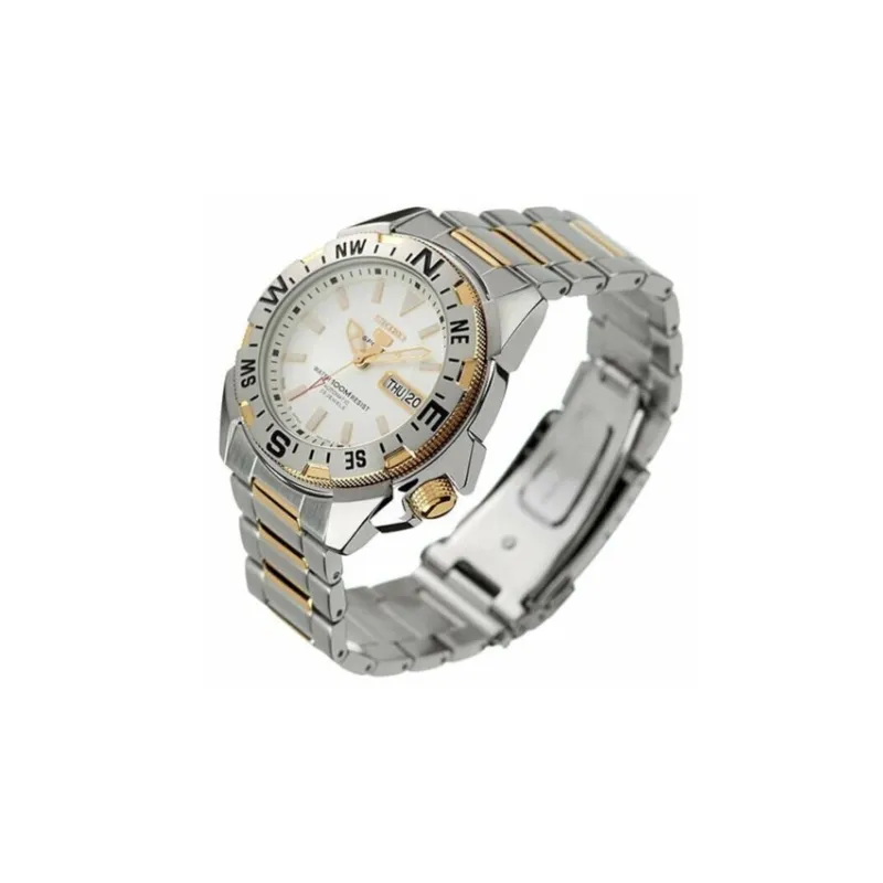 SEIKO Automatic Mechanical Movement Stainless Steel Strap Watch 42mm Men's Watches Silver Dial SNZF08J1-3
