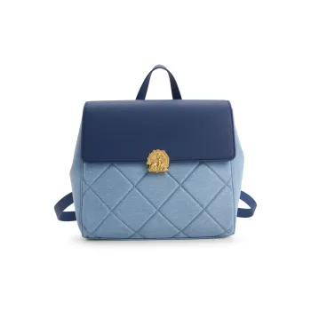 CHARLES&KEITH Zootopia Series Embossed Leather Backpack Medium Size Women's Multicolor