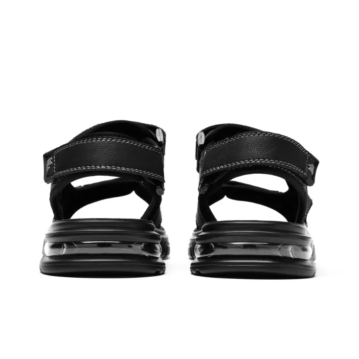 HLA Beach Sandals Men Black/Gray-3
