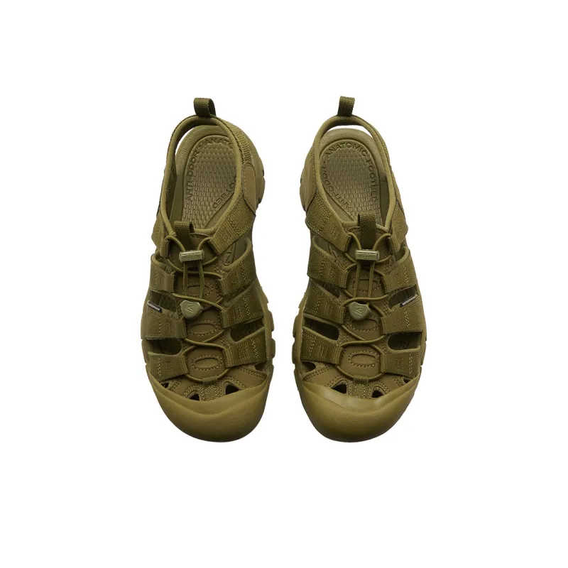 KEEN Newport H2 Breathable And Wear resistant River Trekking Shoes Men's Olive Umber-3