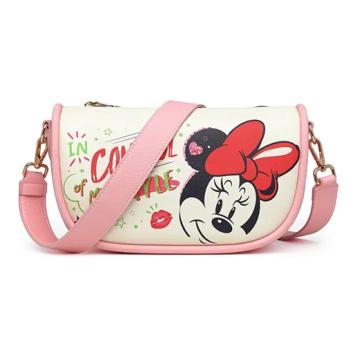 Disney Minnie Series PU Leather Pillow Bag Crossbody Bag Shoulder Bag Women's Pink Black Blue