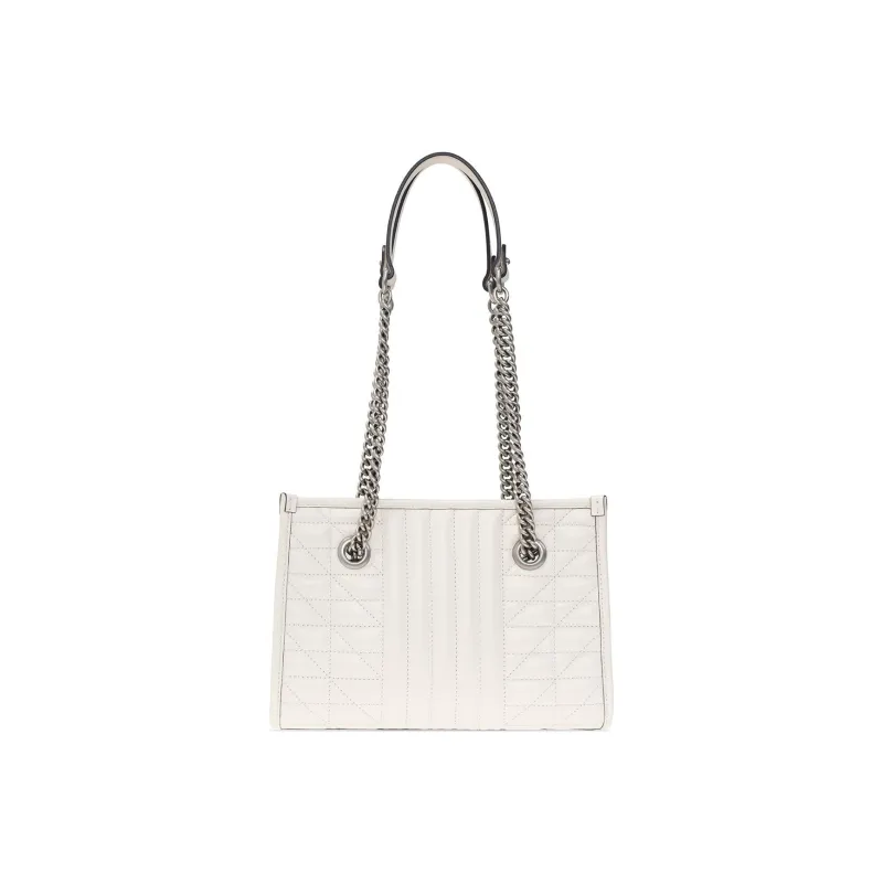 GUCCI GG Marmont Leather Shoulder Bag, Crossbody Bag Small Size Women's White-2