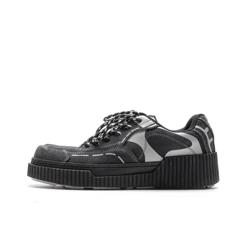 Mule Donkey Stylish Skateboarding Shoes Unisex Black