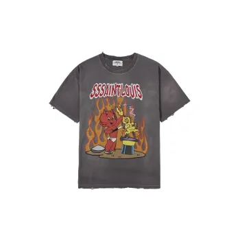 SSSAINT LOUIS T Shirts Unisex Washed Gray