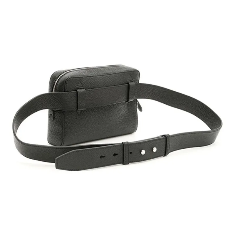 FERRAGAMO Leather Sling Bags One Shoulder Crossbody Fanny Pack Regular Men's Black-2