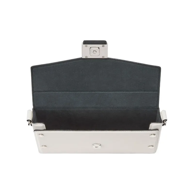 FENDI Marc Jacobs Collaboration Capsule Collection Baguette Calfskin Cell Phone Pouch Shoulder Bag Mini Men's White-2