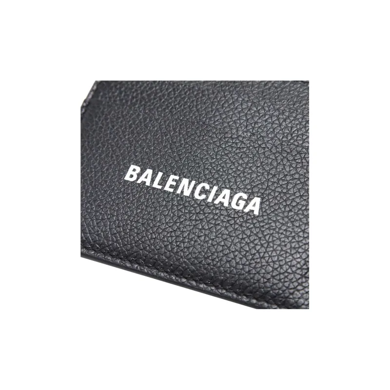 Balenciaga Calfskin Card Holder Card Holder Women's Black-4