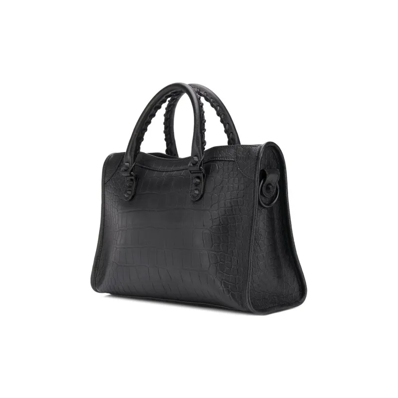 Balenciaga Cow Leather Briefcase Shoulder Bag Crossbody Bag Handbag Women's Black-1