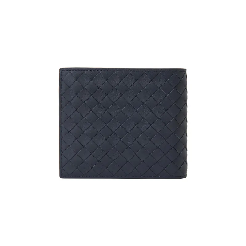 Bottega Veneta Cow Leather Wallet Men's Dark Blue-2