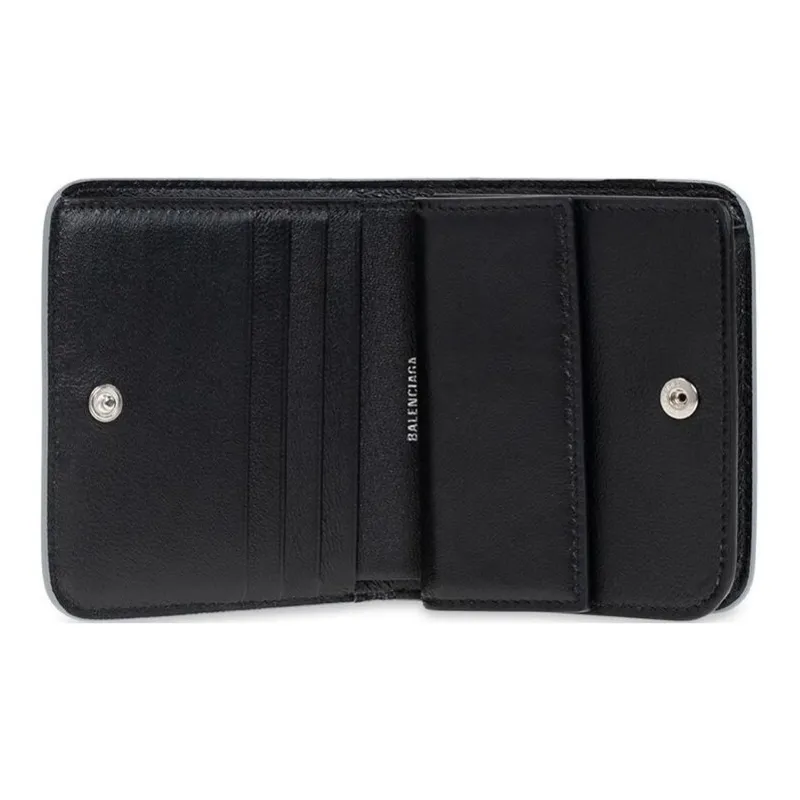 Balenciaga Nylon Wallet Regular Women's Silver-3