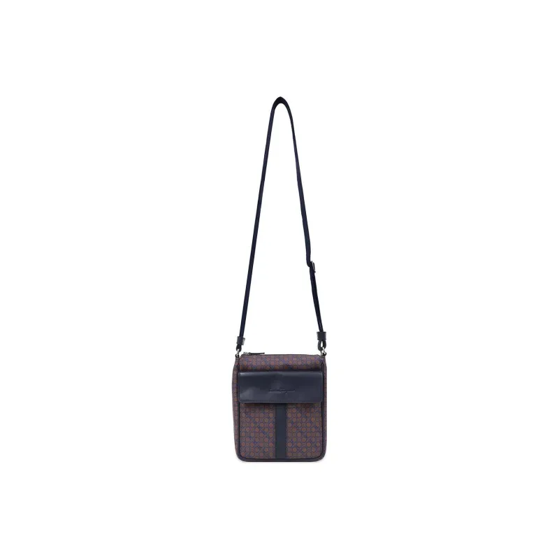 FERRAGAMO PVC Shoulder Bag Crossbody Bag Women's Brown-1