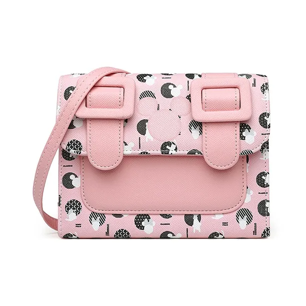 Disney PU Small Square Bag Satchel Bag Crossbody Bag Shoulder Bag Women's Yellow-0