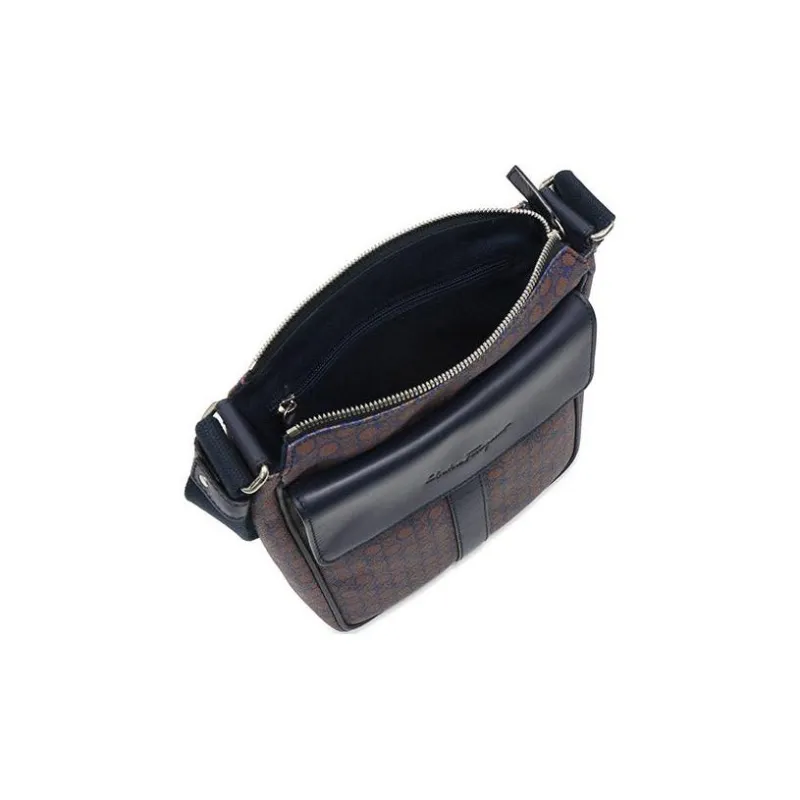 FERRAGAMO PVC Shoulder Bag Crossbody Bag Women's Brown-4