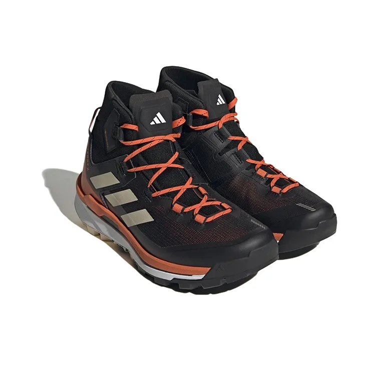 Adidas Terrex Skychaser Tech Gore Tex Core Black Sand Strata Impact Orange-2