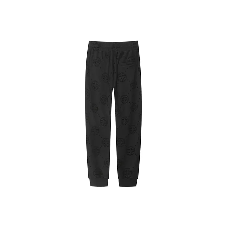 TCH Knitted Sweatpants Unisex Black With Silver Logo-1