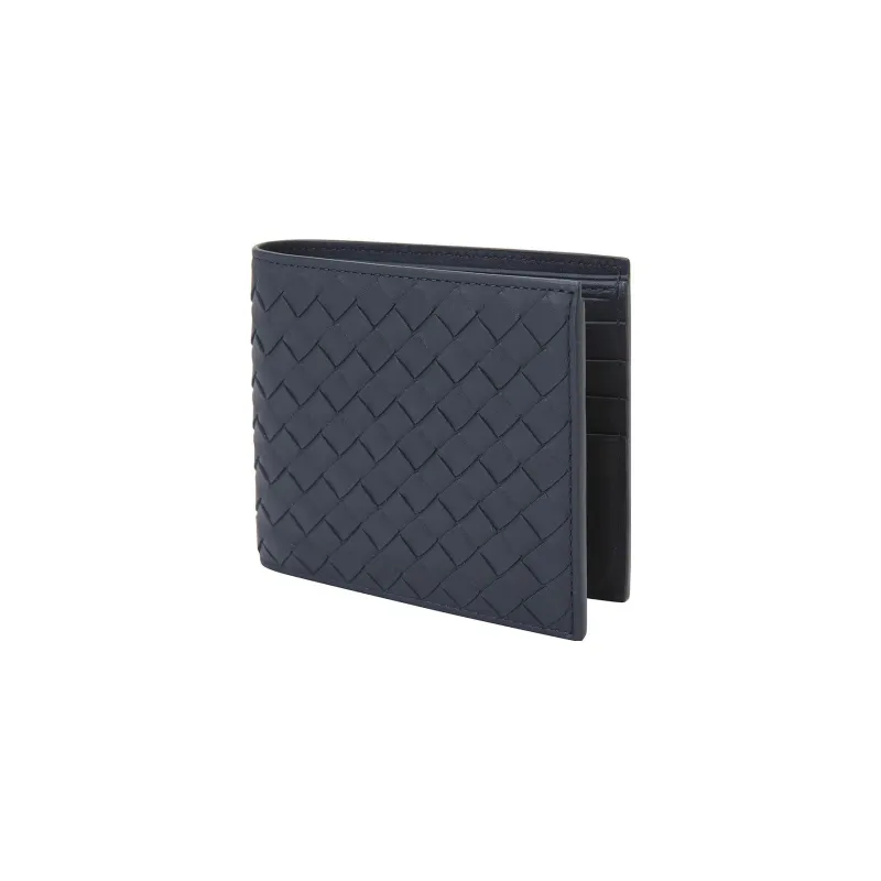 Bottega Veneta Cow Leather Wallet Men's Dark Blue-1