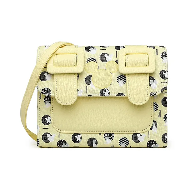 Disney PU Small Square Bag Satchel Bag Crossbody Bag Shoulder Bag Women's Yellow-8
