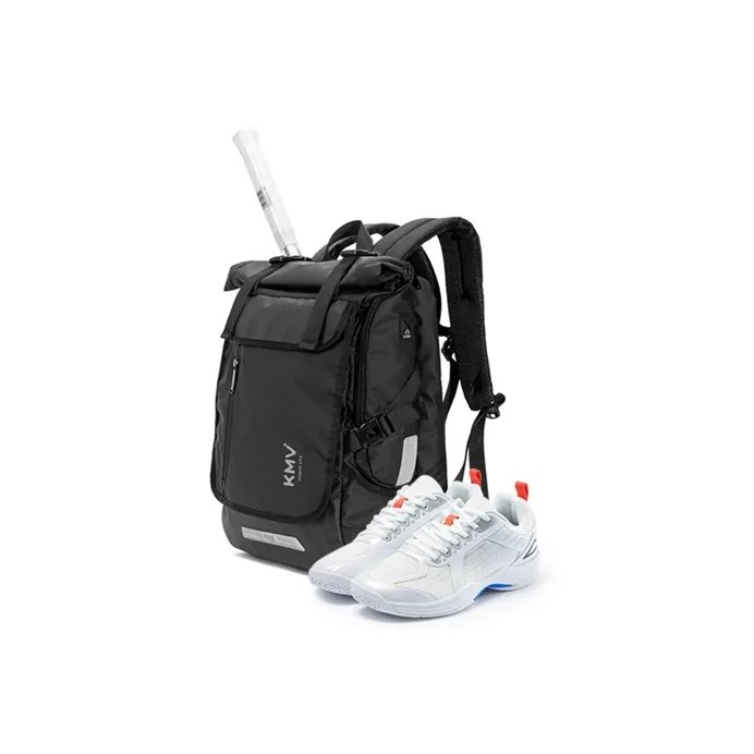 KMV Polyester Backpack Regular Unisex White/Black-6