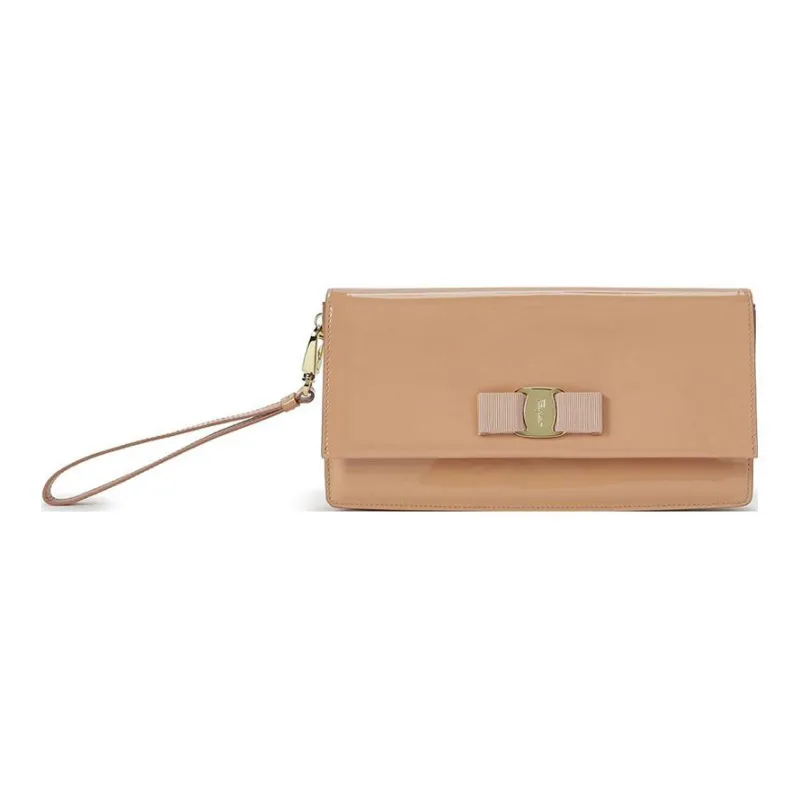 FERRAGAMO Patent Leather Wallets Coin Purses Women's Pink-0