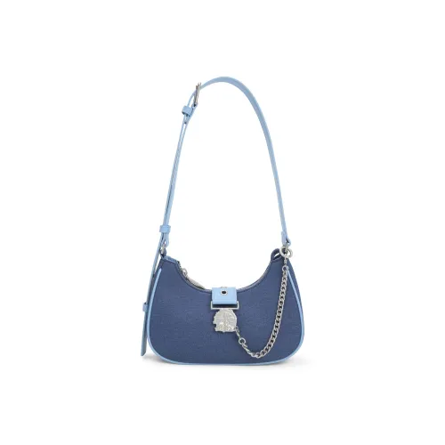 CHARLES&KEITH Zootopia Series Denim Crossbody Backpack, Shoulder Bag Women's Multicolor