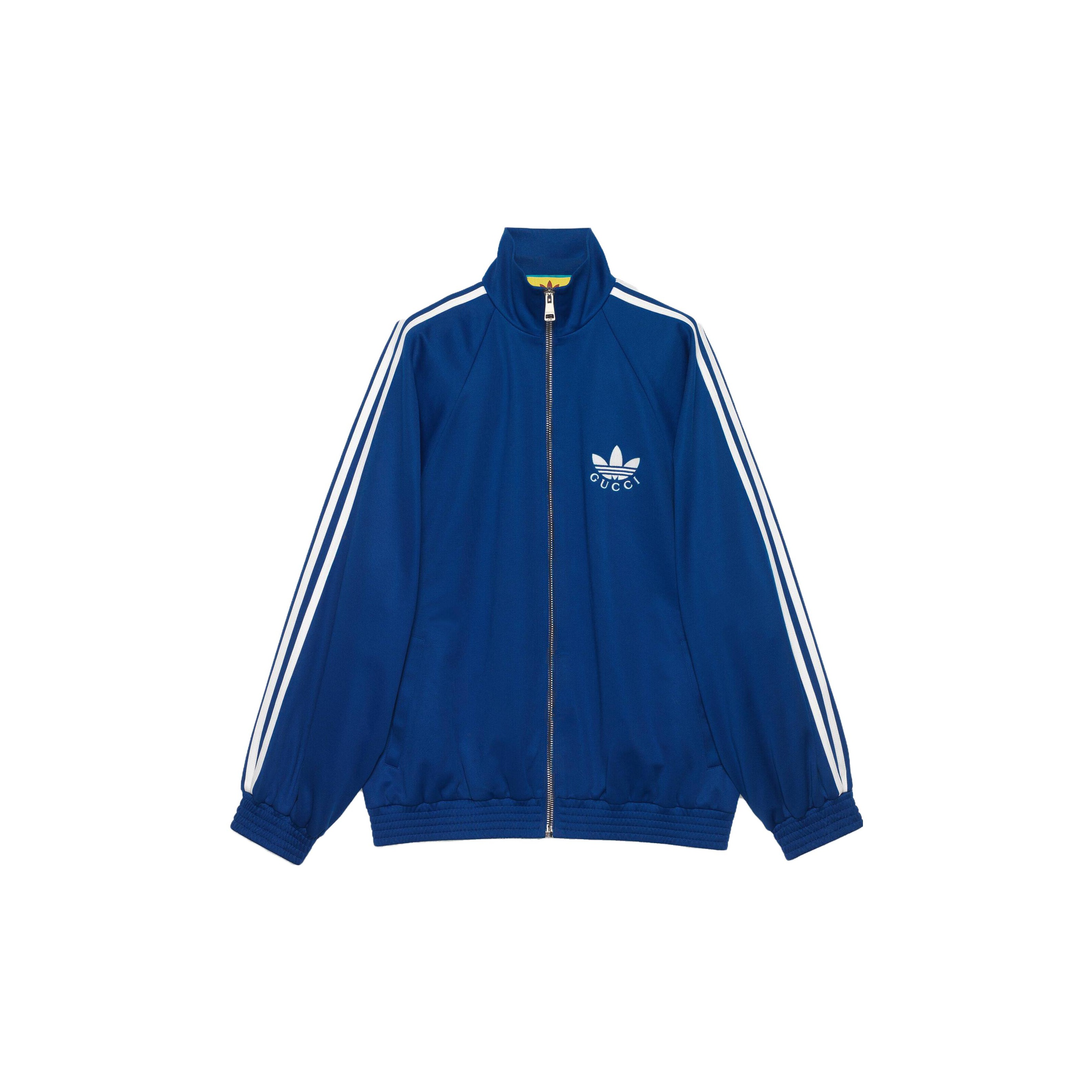 GUCCI ADIDAS VISCOSE TREFOIL WEB Stripe Zip Up Track Sport
