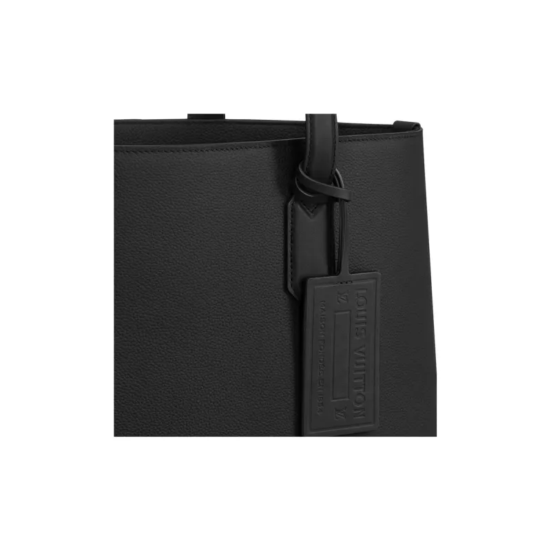 LOUIS VUITTON Fastline Cow Leather Messenger Bag, Tote Bag, Shopping Bag, Handbag Men's Black-5